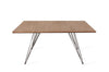Tronk Williams Coffee Table - Square Small Walnut Black