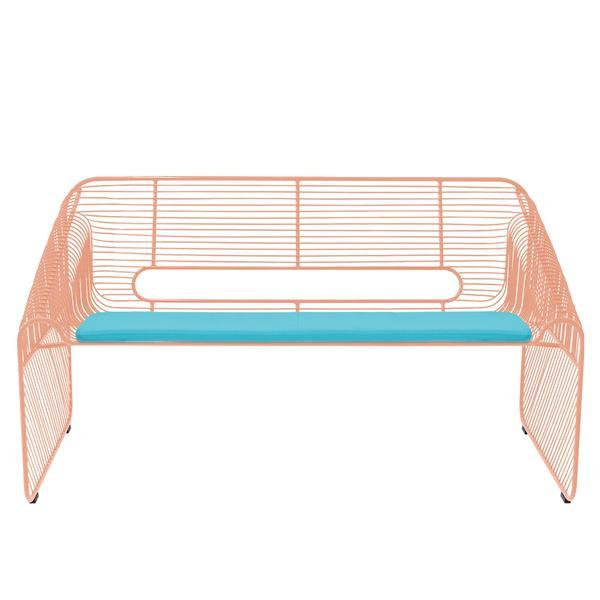 BEND Sunbrella Love Seat Pad Sunbrella Blac 