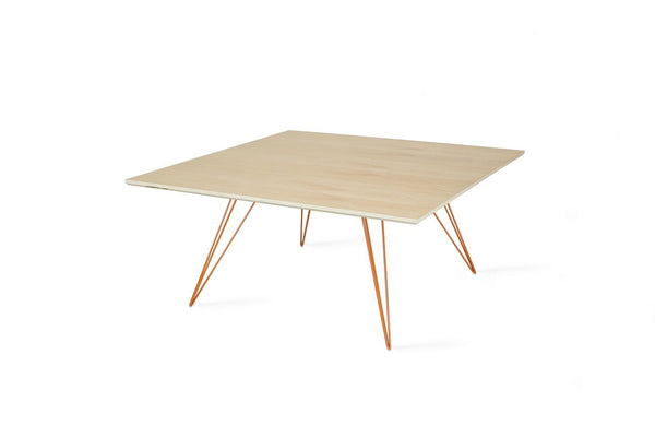 Tronk Williams Coffee Table - Square Small Maple Blood Red