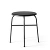 Menu Afteroom Stools - Table Height Black "Shade" Leather Stool (18.5") 