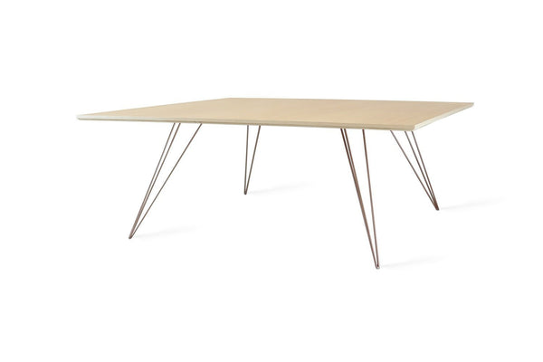 Tronk Williams Coffee Table - Square Small Maple Blood Red
