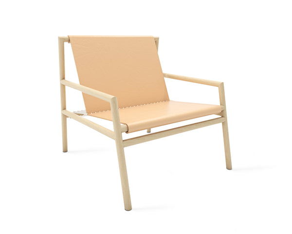 Tronk Gallagher Lounge Chair Walnut / Black Leather 