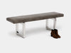 Artless GAX 16 Leather Bench - Stainless Steel