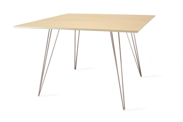 Tronk Williams Dining Table - Square Small Maple Blood Red