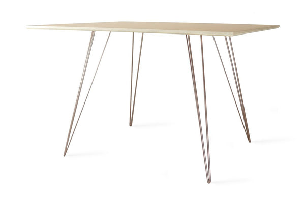 Tronk Williams Dining Table - Rectangular Small Maple Blood Red