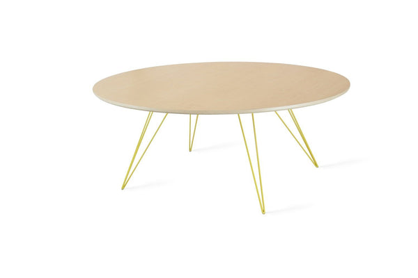 Tronk Williams Coffee Table - Oval Thin Maple Blood Red