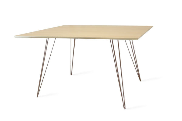 Tronk Williams Dining Table - Rectangular Small Maple Blood Red