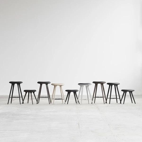 Mater Low Stool Beech - Dark Stained 