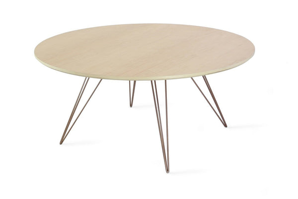 Tronk Williams Coffee Table - Circular Small Maple Blood Red