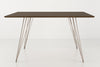 Tronk Williams Dining Table - Rectangular Large Walnut Rose Copper