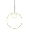 Pablo Bola Halo Pendant Brass Medium 