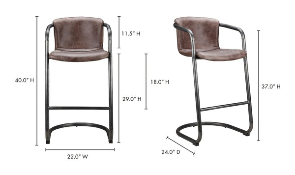 Moe's Freeman Bar & Counter Stool - Set of 2