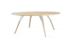 Tronk Clarke Coffee Table - Oval Large Maple White