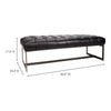 Moe's Wyatt Leather Bench