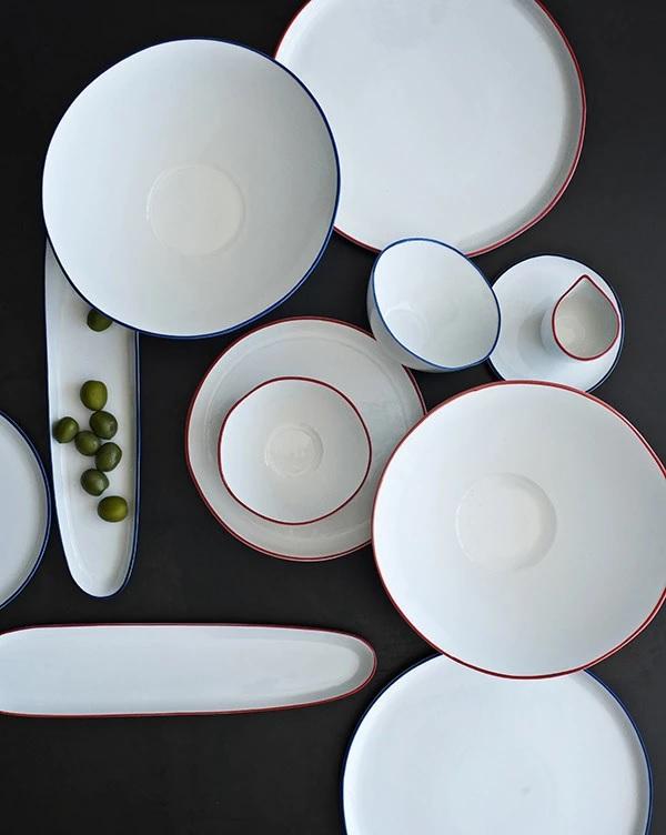 Canvas Home Abbesses Small Plate - Set of 4 Blue 