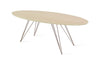 Tronk Williams Coffee Table - Oval Thin Maple Rose Copper