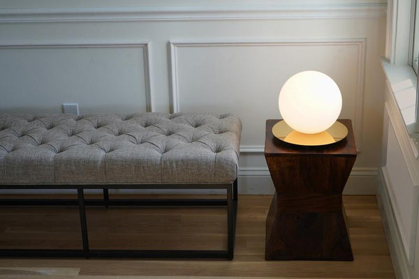 Pablo Bola Sphere Table Lamp Brass Medium 