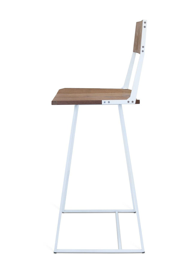 Tronk Clarkester Bar Stool 30" Walnut Black 