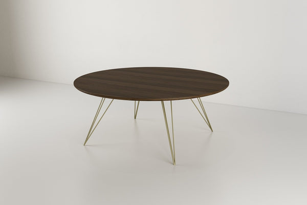 Tronk Williams Coffee Table - Circular Small Maple Blood Red