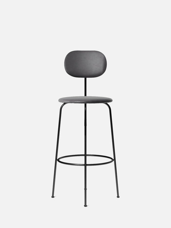 Menu Afteroom Plus Chair - Bar Stool Seat & Back Black Dakar Leather 0250 