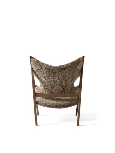 Menu Knitting Chair Walnut Base / Sahara Skeepskin 