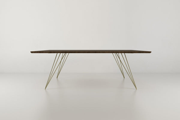 Tronk Williams Coffee Table - Rectangular Thin Maple Blood Red