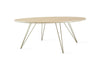 Tronk Williams Coffee Table - Oval Large Maple Brass Gold