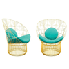 BEND Peacock Cushions Sunbrella Teal 