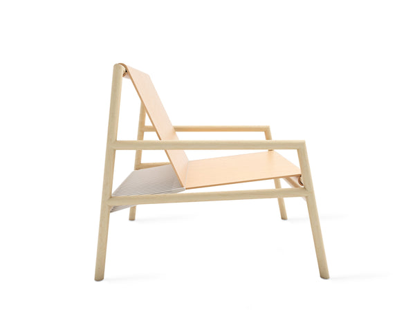 Tronk Gallagher Lounge Chair Walnut / Black Leather 