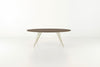 Tronk Williams Coffee Table - Oval Small Walnut Brass Gold