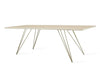 Tronk Williams Coffee Table - Rectangular Thin Maple Brass Gold