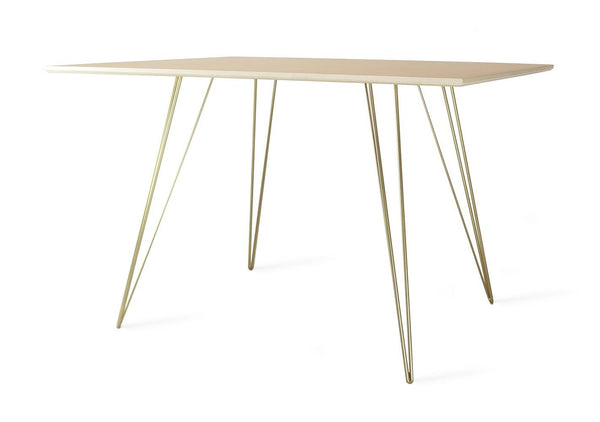 Tronk Williams Dining Table - Rectangular Small Maple Blood Red
