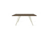 Tronk Williams Coffee Table - Square Small Walnut Brass Gold