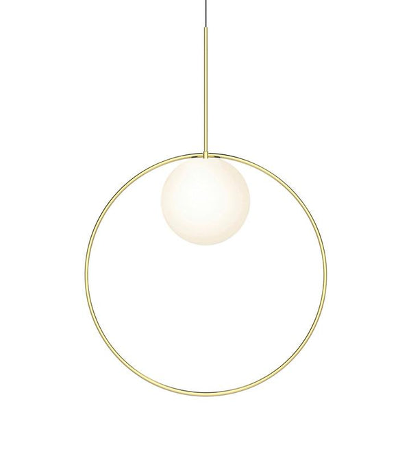 Pablo Bola Halo Pendant Brass Small 