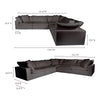 Moe's Clay Classic L Modular Sectional
