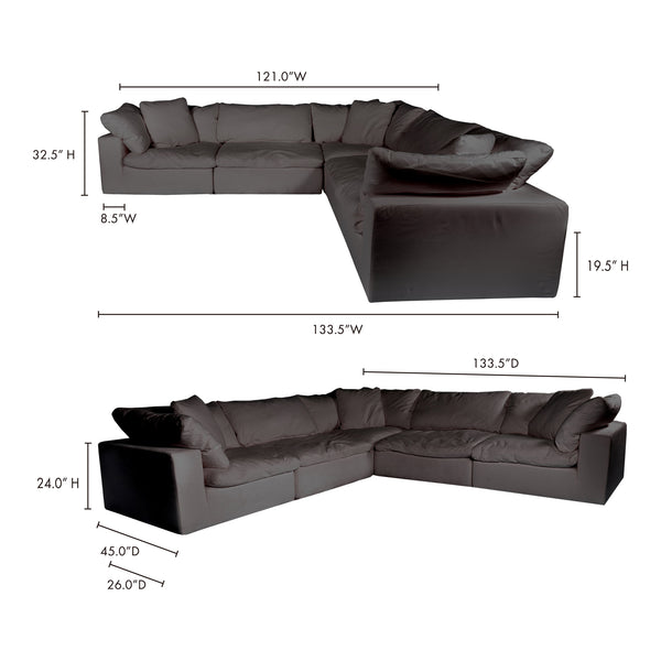 Moe's Clay Classic L Modular Sectional