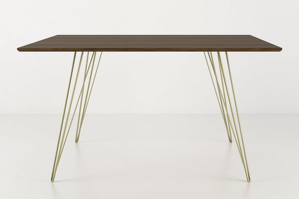 Tronk Williams Dining Table - Rectangular Small Maple Blood Red