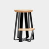 Artless ARS Counter Stool - Wood Oak Matte Black 