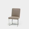 Artless C2 Dining Chair Mushroom Linen Chrome 