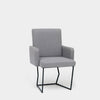 Artless C2 Dining Chair Zinc Linen Matte Black 
