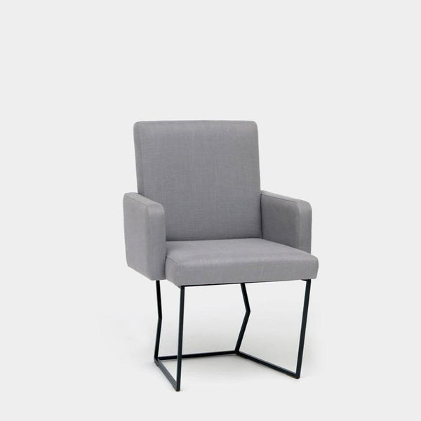 Artless C2 Dining Chair Hopsack Linen Matte Black 