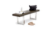 Artless GAX 16 Leather Bench - Stainless Steel