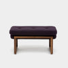 ARTLESS Melinda Bench - Without Shelf 24"W x 22"D x 18"H Wool - Eggplant 