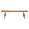 Another Country Bench One Natural Oak 55" W x 13.75" D x 17.38" H 