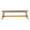 Another Country Bench Three Oak 55" W x 13.75" D x 17.3" H 