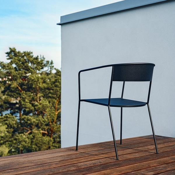 Skargaarden Arholma Chair Dark Grey Without Cushion 