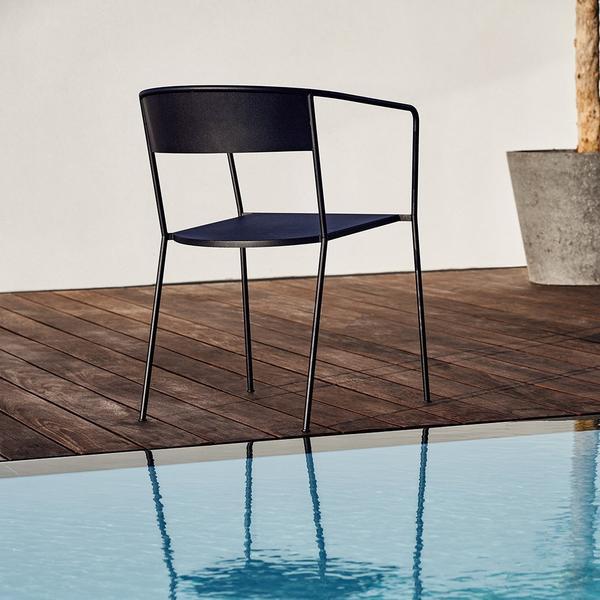 Skargaarden Arholma Chair Dark Grey Without Cushion 