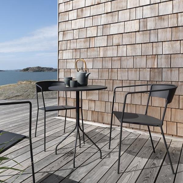 Skargaarden Arholma Chair Dark Grey Without Cushion 