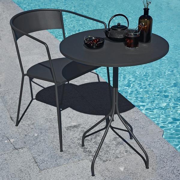 Skargaarden Arholma Chair Dark Grey Without Cushion 