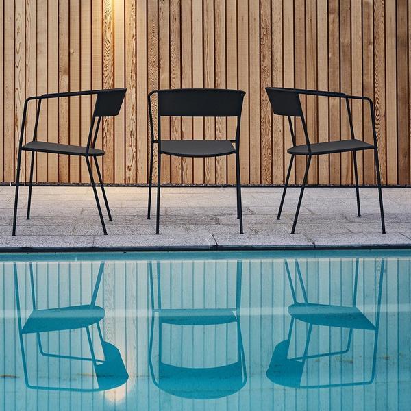 Skargaarden Arholma Chair Dark Grey Without Cushion 